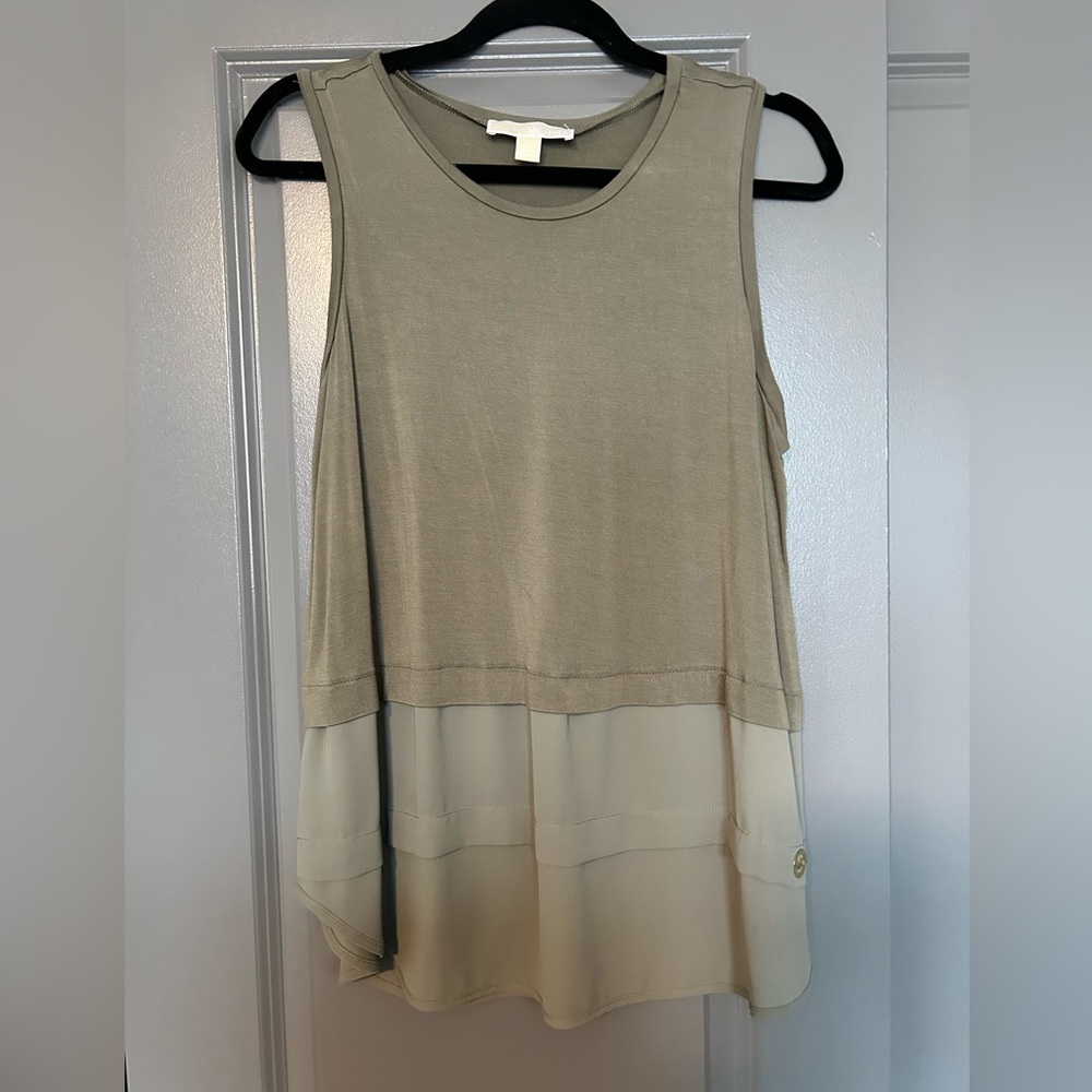 Michael Kors, mixed material tank, Size L